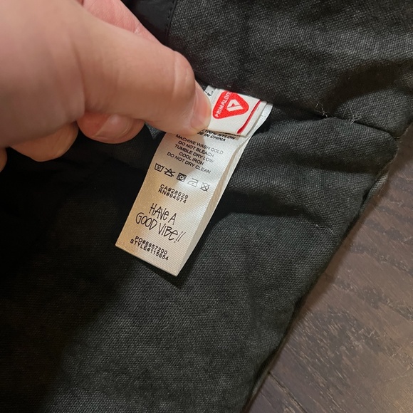 RARE STUSSY WASHED CANVAS PRIMALOFT VEST Small Black & Dark Gray HTF - Picture 7 of 12